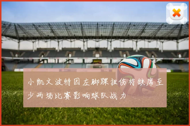 小凯文波特因左脚踝扭伤将缺席至少两场比赛影响球队战力